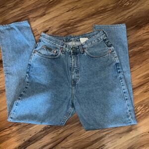 Vintage 100% Cotton Calvin Klein High Rise Denim Jeans Size 12 made in Italy